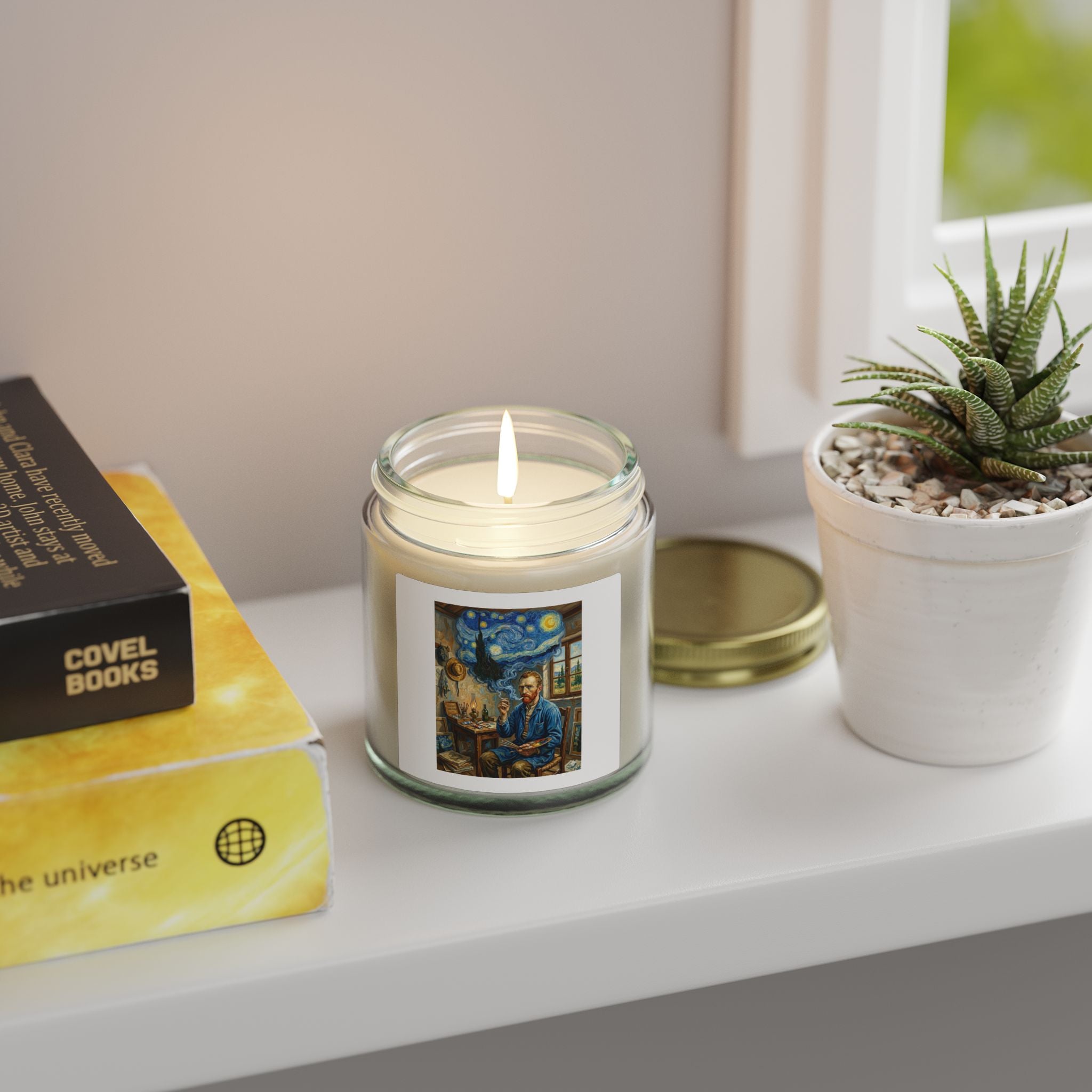 Van Gogh Studio Coconut Apricot Scented Candle
