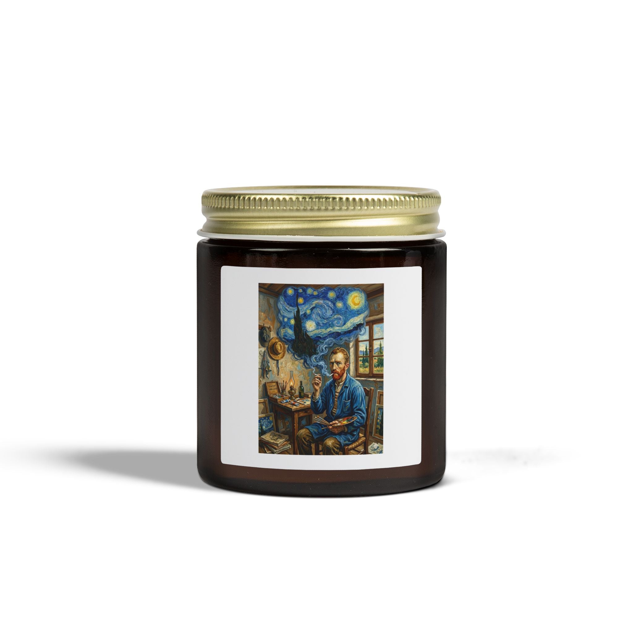 Van Gogh Studio Coconut Apricot Scented Candle