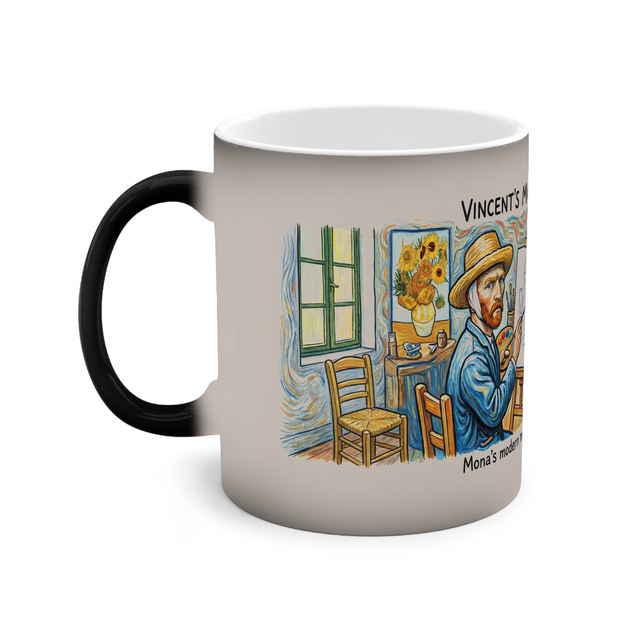 Color-Changing Mug — "Vincent's Monday Morning" Funny Art Coffee Mug