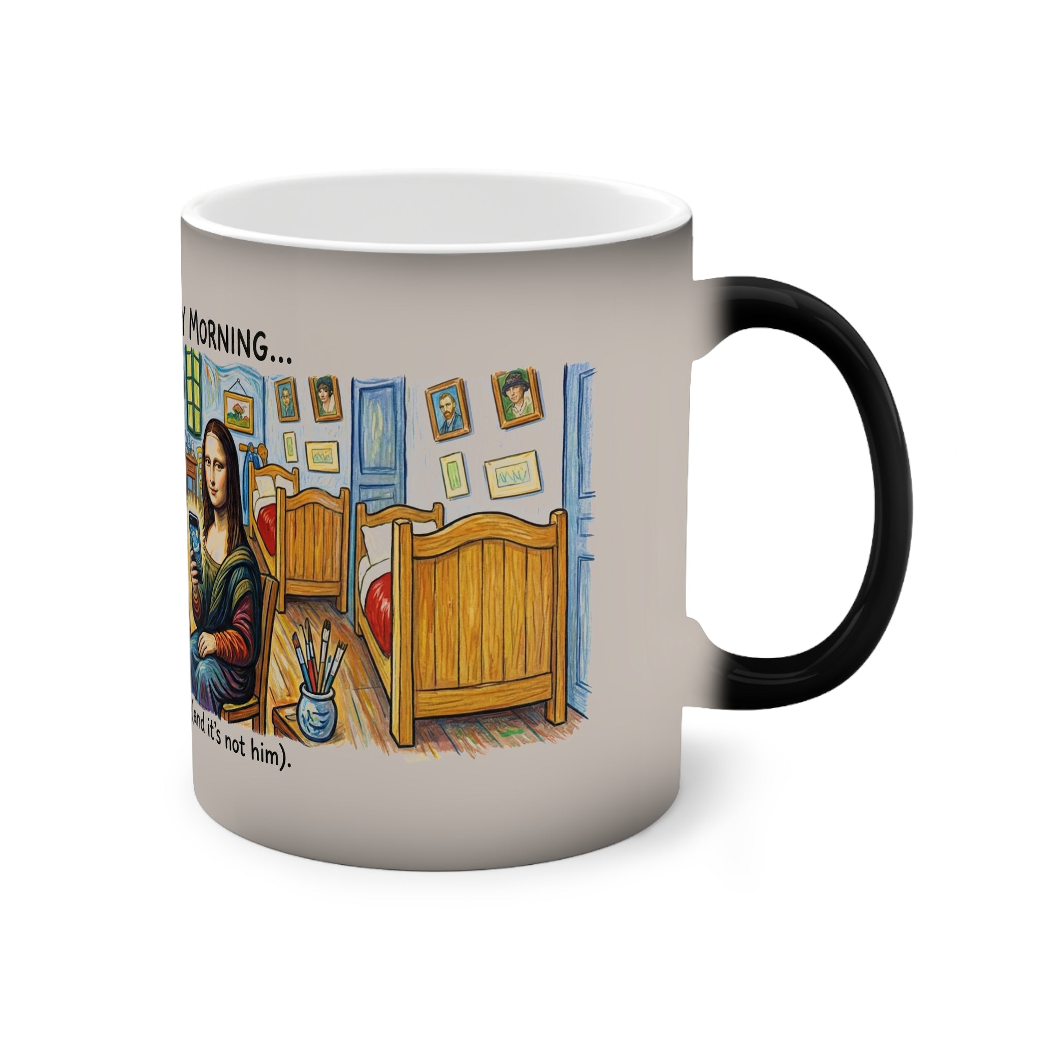 Color-Changing Mug — "Vincent's Monday Morning" Funny Art Coffee Mug