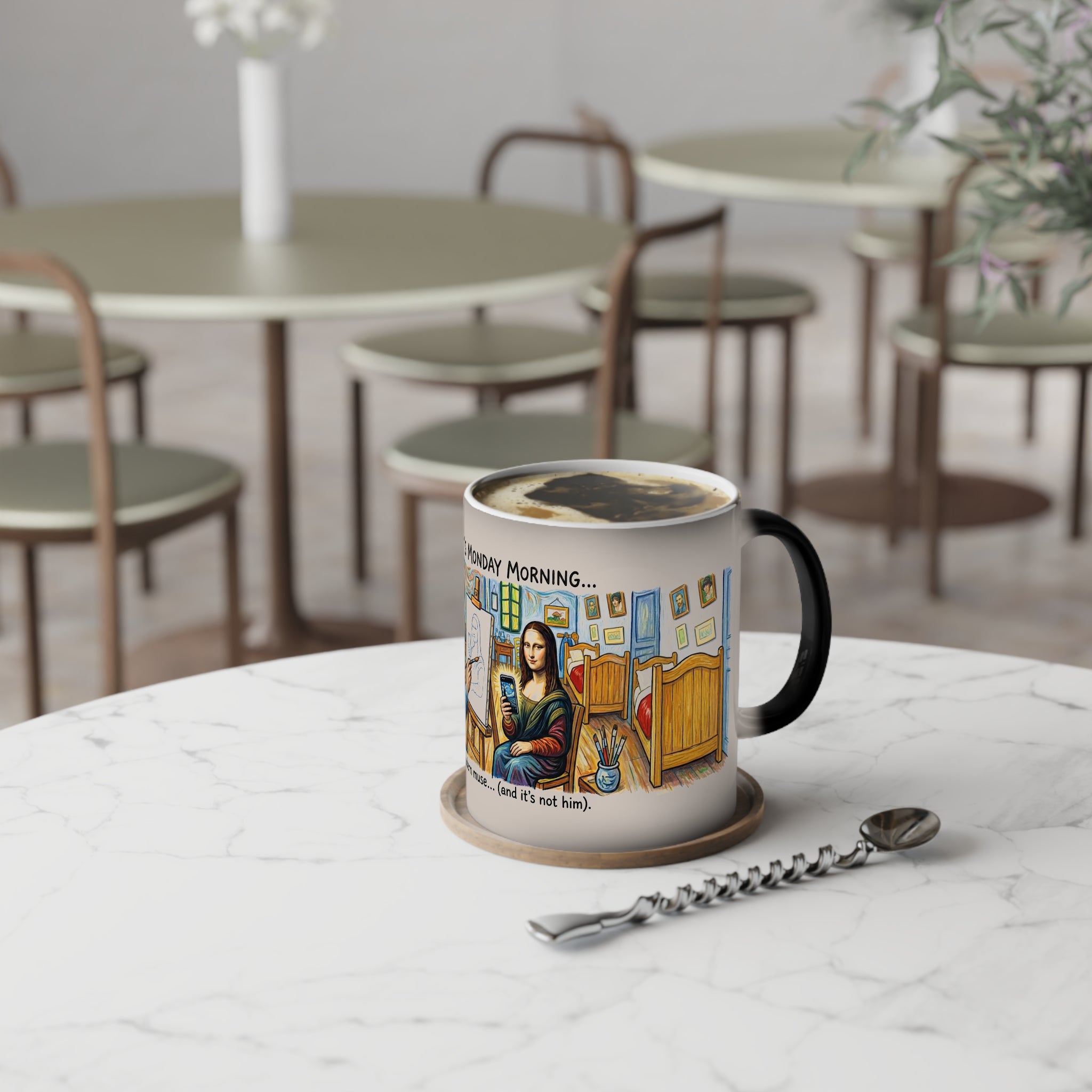 Color-Changing Mug — "Vincent's Monday Morning" Funny Art Coffee Mug